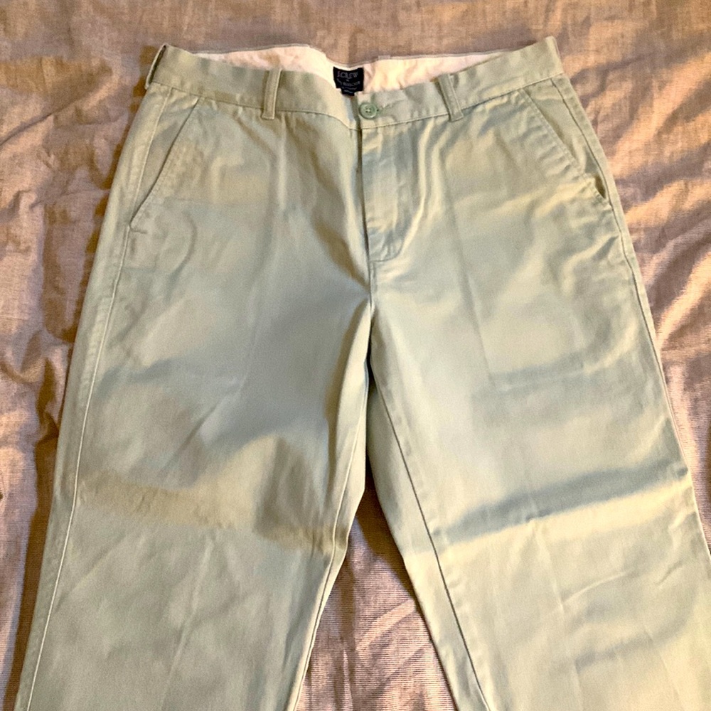 J. Crew 33x30 Mens mint green chinos